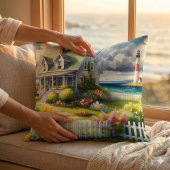 Cottage With View Of The Lighthouse クッション