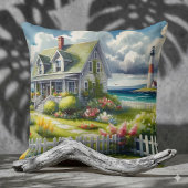 Cottage With View Of The Lighthouse クッション