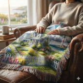 Cottage With View Of The Lighthouse スローブランケット