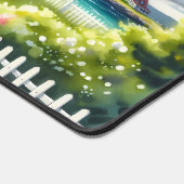 Cottage With View Of The Lighthouse デスクマット (コーナー)