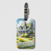 Cottage With View Of The Lighthouse ラゲッジタグ (正面縦)