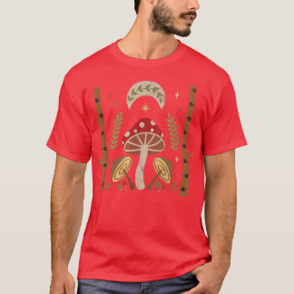 Cottagecore Aesthetic Dark Academia Magical Mushro Tシャツ