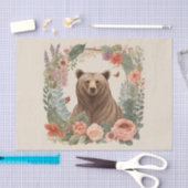 Cottagecore Bear Decoupage 薄葉紙 (クラフト)