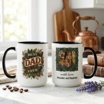 Cottagecore Botanical Best Dad Father's Day Gift