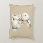 Cottagecore Bunny Charm アクセントクッション (裏面(縦))