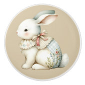 Cottagecore Bunny Charm セラミックノブ (正面)