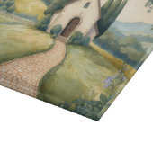 Cottagecore Chapel Path Pastel Landscape カッティングボード (角)
