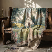 Cottagecore Chapel Path Pastel Landscape スローブランケット