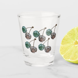 Cottagecore Crystal Cherry Shot Glass - Gemstone ショットグラス