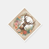 Cottagecore  Cute Deer スタンダードカクテルナプキン (角)