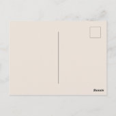 Cottagecore Cute Rabbit ポストカード (裏面)