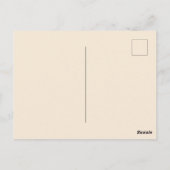 Cottagecore Cute Raccoon ポストカード (裏面)