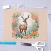 Cottagecore Deer Decoupage 薄葉紙 (クラフト)