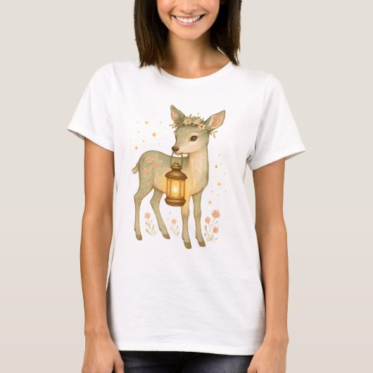 Cottagecore Deer Tシャツ (正面)