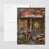 Cottagecore Fairy Moth Welcome  ポストカード (正面/裏面)