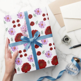 Cottagecore floral bouquet wallpaper ラッピングペーパー