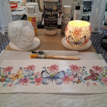 Cottagecore Floral & Butterfly Elements Decoupage