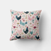 Cottagecore Floral Chicken クッション (裏面)