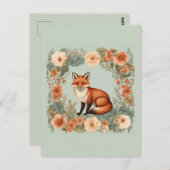 Cottagecore Fox ポストカード (正面/裏面)