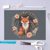 Cottagecore Fox Decoupage 薄葉紙 (クラフト)