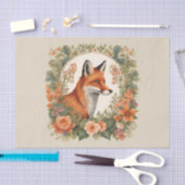 Cottagecore Fox Decoupage 薄葉紙 (クラフト)