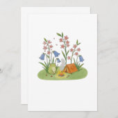 Cottagecore Frog Camping 招待状 (正面/裏面)