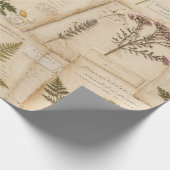 Cottagecore Herbarium Wrap ラッピングペーパー (角)