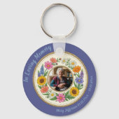 Cottagecore Memorial Celebration of Life Photo キーホルダー (正面)