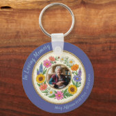 Cottagecore Memorial Celebration of Life Photo キーホルダー (正面)