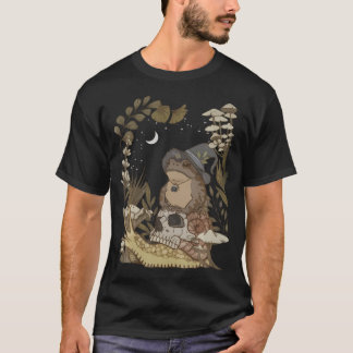 Cottagecore Mushroom Botanical Witchy Frog Goblinc Tシャツ