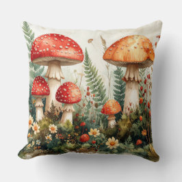 Cottagecore Mushroom Mug & Pillow - Whimsical Wate クッション