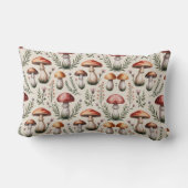 Cottagecore Mushroom Pattern ランバークッション (裏面)