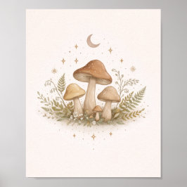 Cottagecore Mushroom Wall Art –  Poster ポスター