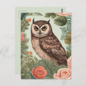 Cottagecore Owl ポストカード (正面/裏面)