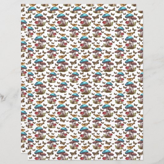 Cottagecore Scrapbook Paper (正面/裏面)