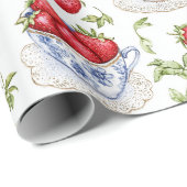Cottagecore Strawberry Pattern  ラッピングペーパー (ロールコーナー)