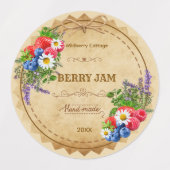 Cottagecore Waterproof Jar Labels ラベル (デザイン1)