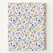 Cottagecore Wildflower Bow Notebook ノートブック (裏面)