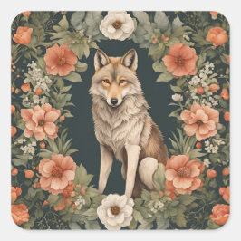 Cottagecore Wolf スクエアシール