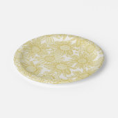 Cottagecore Yellow Daisy Flowers ペーパープレート (アングル)