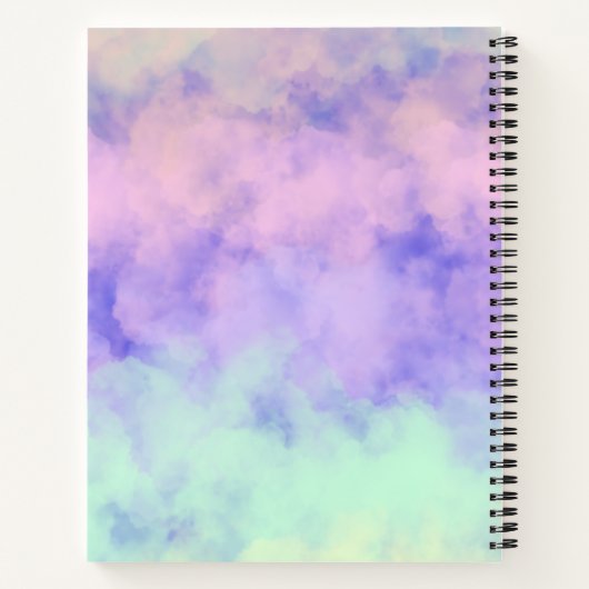 Cotten Candy Clouds ノートブック (裏面)