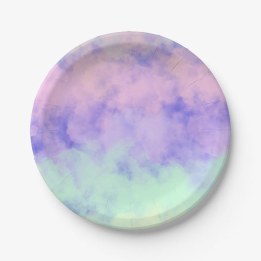 Cotten Candy Clouds ペーパープレート (正面)
