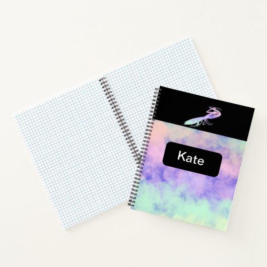 Cotten Candy Clouds Praying Mantis ノートブック (内部)