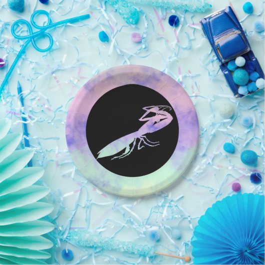 Cotten Candy Clouds Praying Mantis ペーパープレート (パーティー)