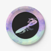 Cotten Candy Clouds Praying Mantis ペーパープレート (正面)