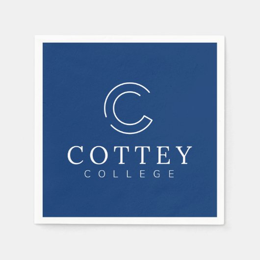 Cottey College スタンダードカクテルナプキン (正面)