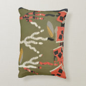 cotton abstract floral design  アクセントクッション (裏面(縦))