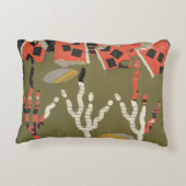 cotton abstract floral design  アクセントクッション (裏面)