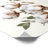 Cotton Botanical Wall Art Neutral Farmhouse Print ポスター (角)