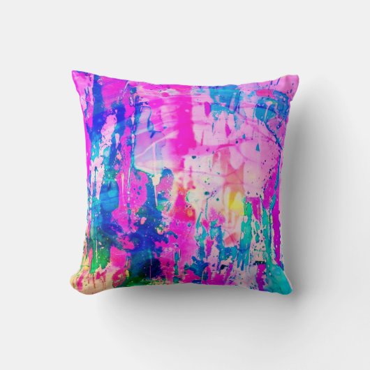 cotton candy abstract modern dream クッション (正面)